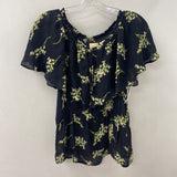 ALCEE WOMEN'S BLOUSE/SHIRT navy floral M