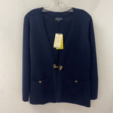 LUISA SPAGNOLI WOMEN'S CARDIGAN navy L