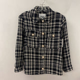ZARA WOMEN'S BLAZER/JACKET black white S