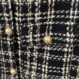 ZARA WOMEN'S BLAZER/JACKET black white S