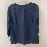 ROOTS WOMEN'S BLOUSE/SHIRT blue XS