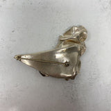 925 WOMEN'S BROOCH silver white
