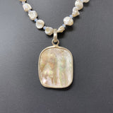 WOMEN'S NECKLACE white silver beige