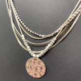 WOMEN'S NECKLACE silver grey