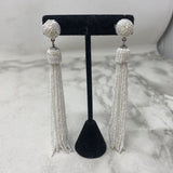 WOMEN'S EARRINGS white silver