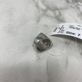 WOMEN'S RING silver clear 7