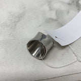 WOMEN'S RING silver black 7.5