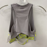 NIKE WOMEN'S ACTIVE TOP grey neon-yellow S