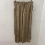 ZARA WOMEN'S PANTS beige sheen M