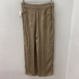 ZARA WOMEN'S PANTS beige sheen M