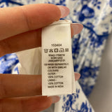 monsoon WOMEN'S DRESS white blue floral print 8