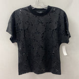 TED BAKER WOMEN'S BLOUSE/SHIRT black floral XS/0