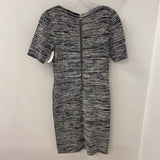 REISS WOMEN'S DRESS black white marlied 8