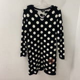 TRICOTTO WOMEN'S DRESS black white dots M