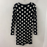 TRICOTTO WOMEN'S DRESS black white dots M