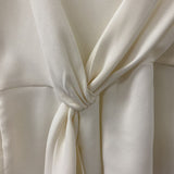 ZARA WOMEN'S BLOUSE/SHIRT ivory XL