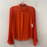 ZARA WOMEN'S BLOUSE/SHIRT orange M