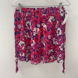 WOMEN'S SKIRT pink purple floral S