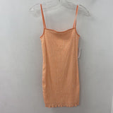 WILFRED WOMEN'S DRESS orange cream checkS S