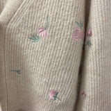 H&M WOMEN'S CARDIGAN beige pink S