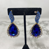 WOMEN'S JEWELRY SET blue clear gold