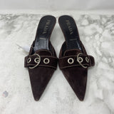 PRADA WOMEN'S HEELS brown 38.5