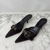 PRADA WOMEN'S HEELS brown 38.5