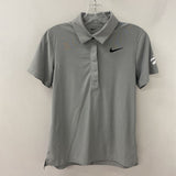 NIKE WOMEN'S ACTIVE TOP grey fine-stripe S