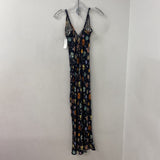 WOMEN'S DRESS stars & planets on black S