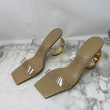 Cult Gaia WOMEN'S HEELS beige clear gold 39.5