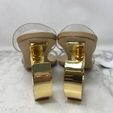 Cult Gaia WOMEN'S HEELS beige clear gold 39.5