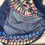 OLD NAVY WOMEN'S SCARF/SHAWL navy pink yellow