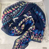 OLD NAVY WOMEN'S SCARF/SHAWL navy pink yellow
