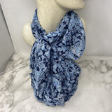 OLD NAVY WOMEN'S SCARF/SHAWL blue navy white