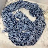 OLD NAVY WOMEN'S SCARF/SHAWL blue navy white