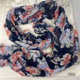 OLD NAVY WOMEN'S SCARF/SHAWL navy white orange