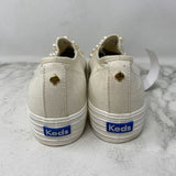 KEDS WOMEN'S FLATS cream w/pearl 8.5