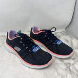 SKECHERS WOMEN'S SNEAKERS black orange 10
