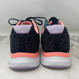 SKECHERS WOMEN'S SNEAKERS black orange 10
