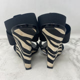 MANOLO BLAHNIK WOMEN'S SANDALS zebra print 38