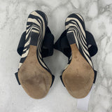 MANOLO BLAHNIK WOMEN'S SANDALS zebra print 38
