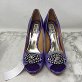 BADGLEY MISCHKA WOMEN'S HEELS purple 7.5