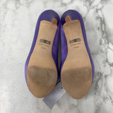 BADGLEY MISCHKA WOMEN'S HEELS purple 7.5