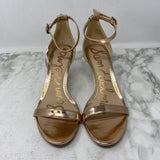 SAM EDELMAN WOMEN'S HEELS rose gold 8.5