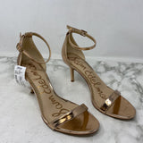 SAM EDELMAN WOMEN'S HEELS rose gold 8.5