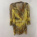 CRISCA WOMEN'S BLOUSE/SHIRT feather print 10