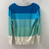 new york & company WOMEN'S SWEATER wide stripes M