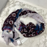 ANN TAYLOR WOMEN'S SCARF/SHAWL white blue purple