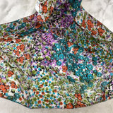 WOMEN'S SCARF/SHAWL white green orange