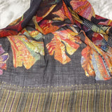 SILK ROUTE WOMEN'S SCARF/SHAWL brown purple orange